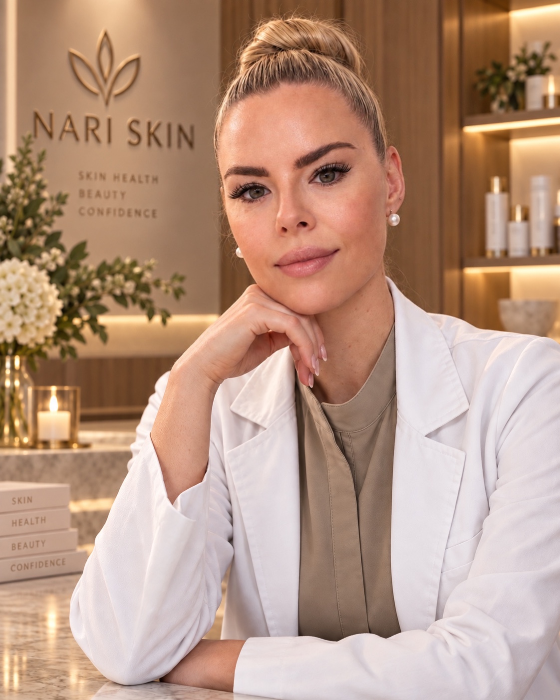 Sonja Landtrachtinger im NARI SKIN Studio
